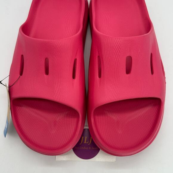 Hoka One One Mens Ora Recovery Slide 3 Slip On Comfort Sandals Raspberry Size 12 - Picture 4 of 12